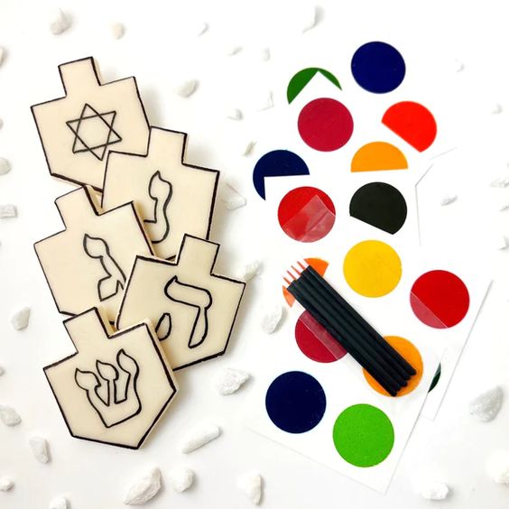 Hanukkah Marzipan Paint Your Own Craft- Peace Love Light Shop